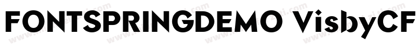 FONTSPRINGDEMO VisbyCFExtraBoldRegu字体转换